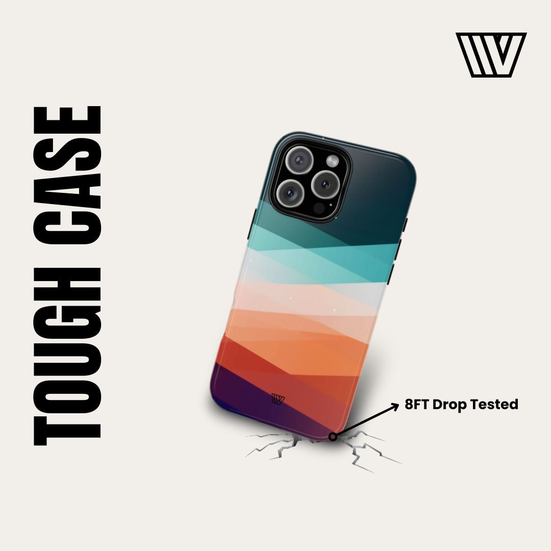 BLUE PINK BEIGE ARGYLE | Tough Phone Case